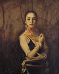 王嫩 1994年作 肖像